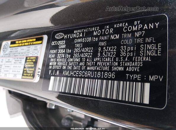 KMUHCESC6RU181896 2024 GENESIS GV80 Pewter Շարժիչի բաժամունքի տեսք
