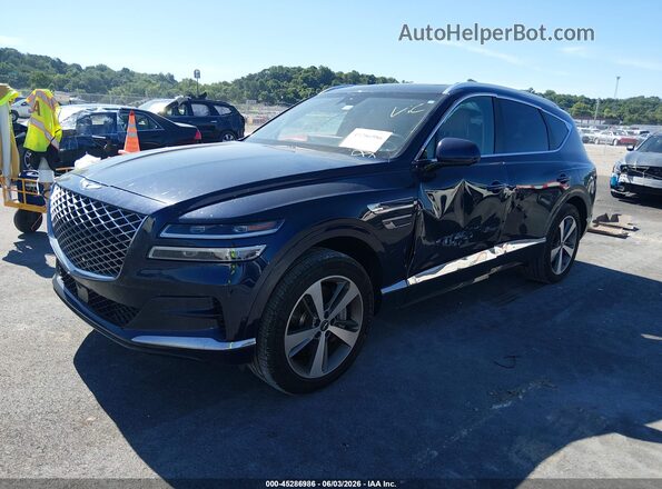 KMUHCESC7NU078237 2022 GENESIS GV80 Blue Front left