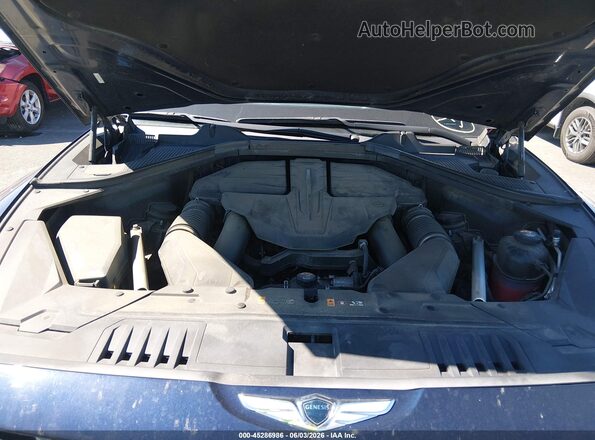 KMUHCESC7NU078237 2022 GENESIS GV80 Blue Rear view
