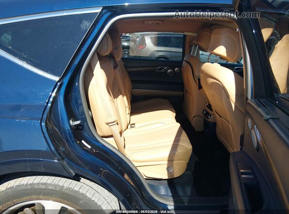 KMUHCESC7NU078237 2022 GENESIS GV80 Blue VIN sticker view