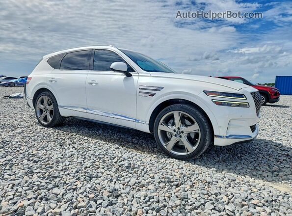 KMUHCESC8MU056990 2021 GENESIS GV80 White Front right