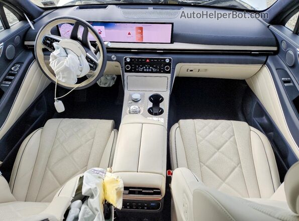 KMUHEESC9SU273424 2025 GENESIS GV80 White წინა პანელის ხედი