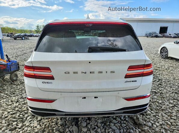 KMUHEESC9SU273424 2025 GENESIS GV80 White უკანა ხედი
