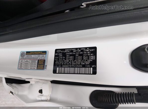 KMUMADTB7PU135494 2023 GENESIS GV70 Белый Вид подкапотного пространства