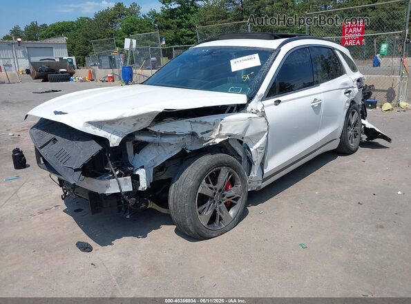 KMUMCDTC7NU012682 2022 GENESIS GV70 White წინა მარცხენა ხედი სამი მეოთხედიდან