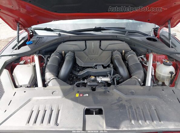 KMUMCDTC8NU041642 2022 GENESIS GV70 Red უკანა ხედი