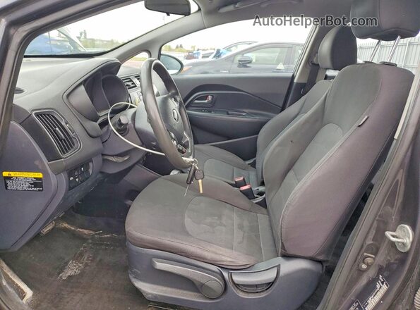 KNADM4A32G6548463 2016 KIA RIO Gray წინა სალონის ხედი
