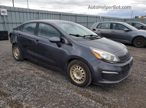 KNADM4A32G6548463 2016 KIA RIO Gray წინა მარჯვენა