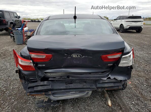 KNADM4A32G6548463 2016 KIA RIO Gray უკანა ხედი