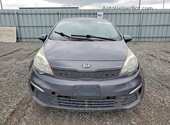 KNADM4A32G6548463 2016 KIA RIO Gray წინა ხედი