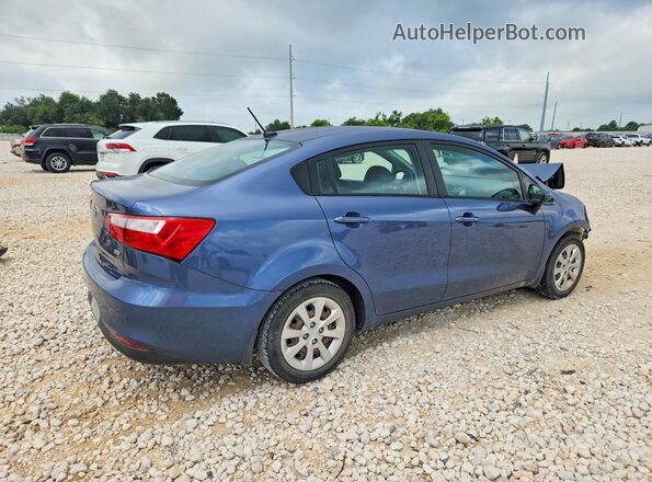 KNADM4A34G6568620 2016 KIA RIO Blue Հետևի աջ