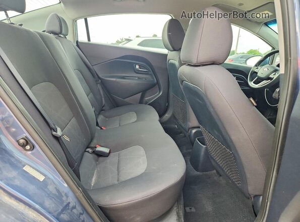KNADM4A34G6568620 2016 KIA RIO Blue Հետևի նստատեղերի տեսք