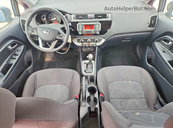 KNADM4A34G6568620 2016 KIA RIO Blue Առջևի վահանակի տեսք
