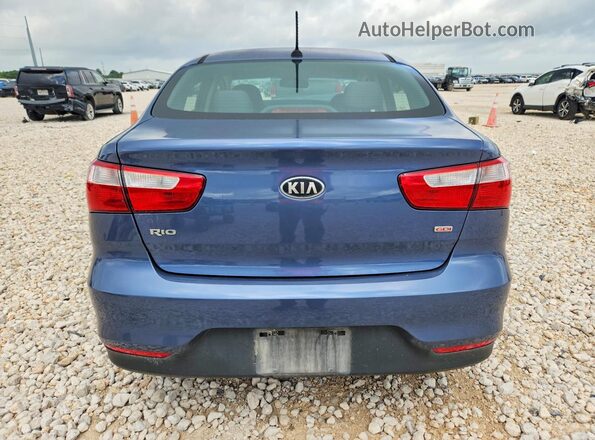 KNADM4A34G6568620 2016 KIA RIO Blue Հետևի տեսք