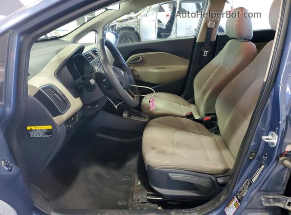 KNADM4A34G6650251 2016 KIA RIO Blue Սալոնի դիմացի տեսք