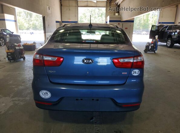 KNADM4A34G6650251 2016 KIA RIO Blue Հետևի տեսք