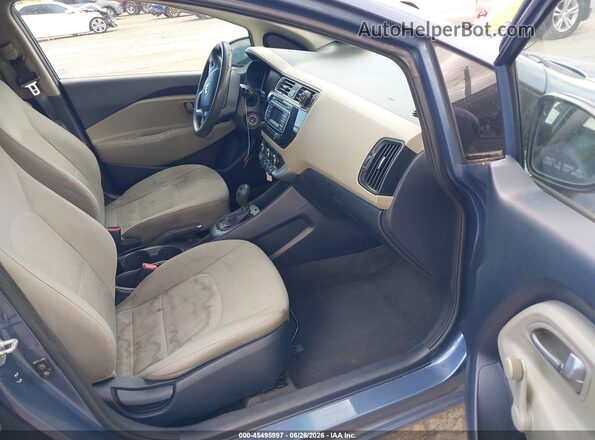 KNADM4A34G6699370 2016 KIA RIO Blue წინა სალონის ხედი