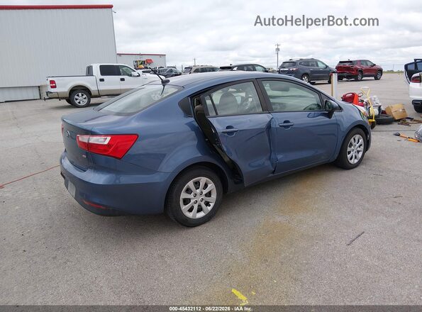 KNADM4A35G6641932 2016 KIA RIO Blue Հետևի աջ