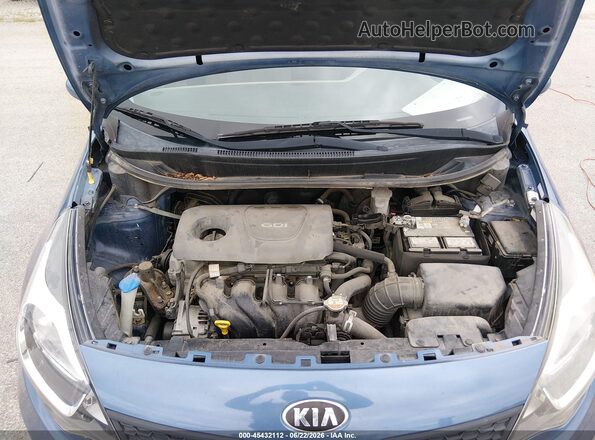 KNADM4A35G6641932 2016 KIA RIO Blue Հետևի տեսք