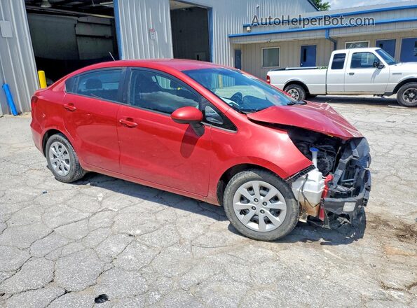 KNADM4A35H6062800 2017 KIA RIO Red Передня права чверть