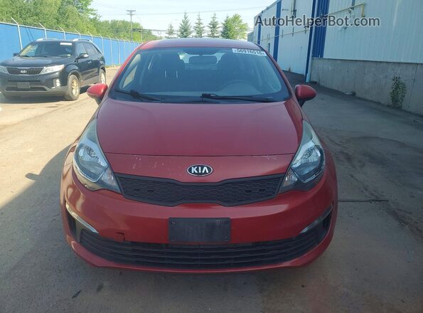 KNADM4A36H6071232 2017 KIA RIO Red Դիմացի տեսք
