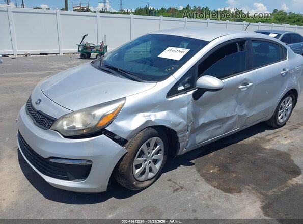KNADM4A37G6663916 2016 KIA RIO Silver წინა ხედი
