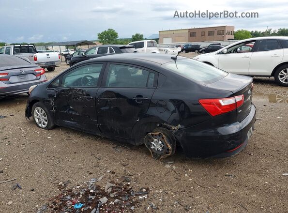 KNADM4A38H6005572 2017 KIA RIO Black უკანა მარცხენა