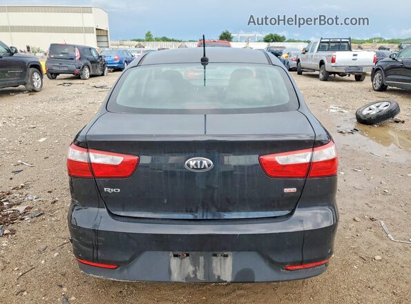 KNADM4A38H6005572 2017 KIA RIO Black უკანა ხედი