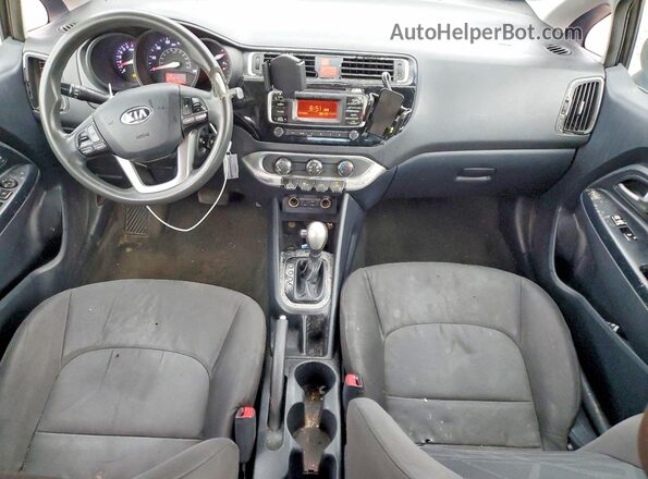 KNADM4A38H6005572 2017 KIA RIO Black წინა პანელის ხედი