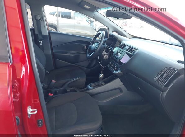 KNADM4A38H6117529 2017 KIA RIO Red Սալոնի դիմացի տեսք