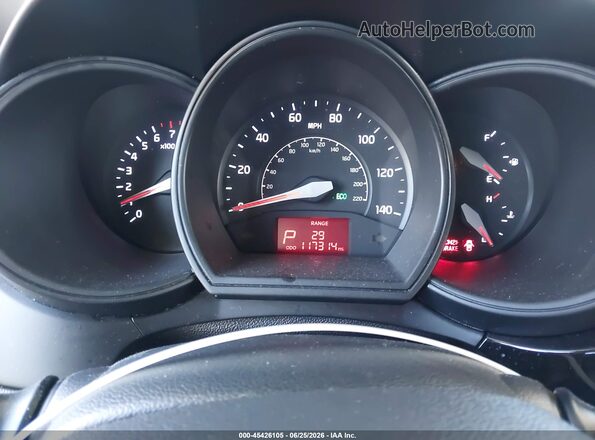 KNADM4A38H6117529 2017 KIA RIO Red Հետևի նստատեղերի տեսք