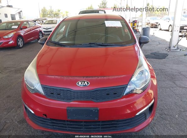 KNADM4A38H6117529 2017 KIA RIO Red Սարքավորումների վահանակի տեսք