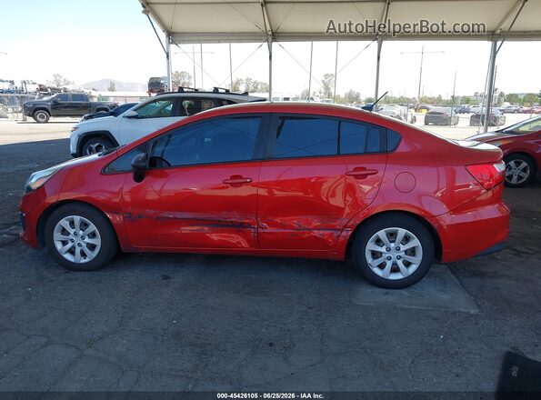 KNADM4A38H6117529 2017 KIA RIO Red Սալոնի 360 աստիճան տեսք