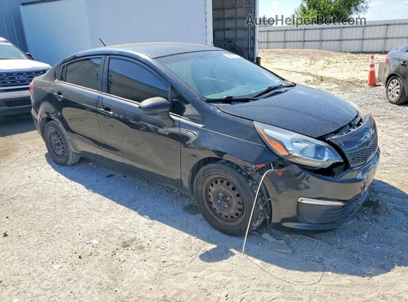 KNADM4A39H6037656 2017 KIA RIO Black Przód prawy