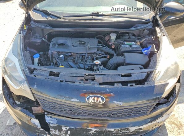 KNADM4A39H6037656 2017 KIA RIO Black Widok wnętrza z tyłu