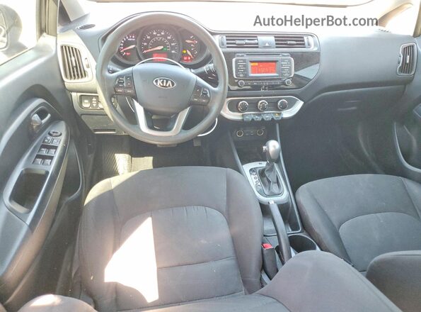 KNADM4A39H6037656 2017 KIA RIO Black Widok deski rozdzielczej