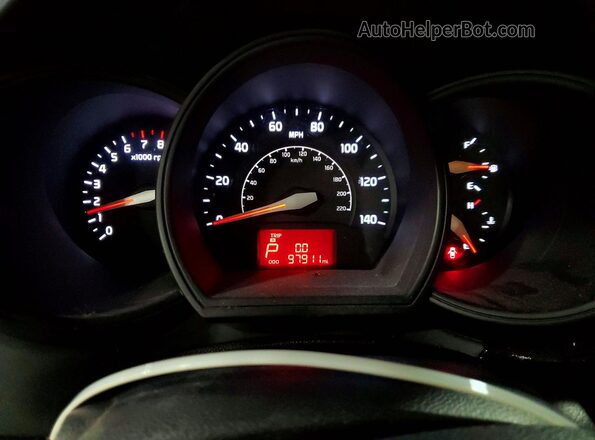 KNADM4A3XG6548646 2016 KIA RIO Серебряный Вид щитка приборов
