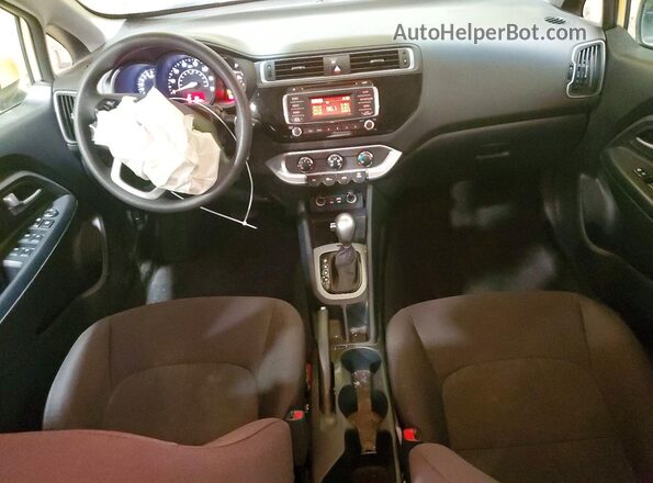 KNADM4A3XG6680578 2016 KIA RIO Yellow Առջևի վահանակի տեսք