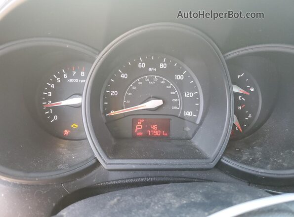 KNADM4A3XH6040713 2017 KIA RIO Серебряный Вид щитка приборов