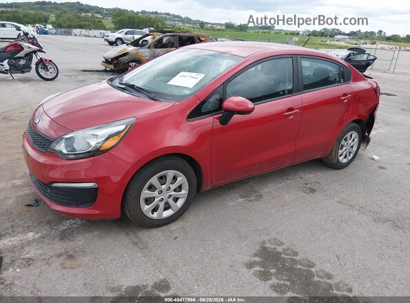 KNADM4A3XH6099082 2017 KIA RIO Red Vista tres cuartos delantera izquierda