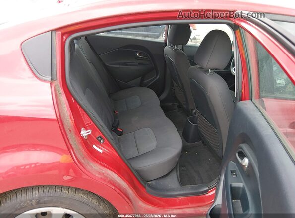 KNADM4A3XH6099082 2017 KIA RIO Red Vista de la etiqueta del VIN