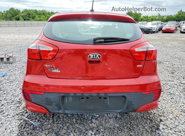 KNADM5A32H6006948 2017 KIA RIO Red Հետևի տեսք