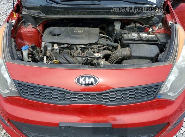 KNADM5A32H6006948 2017 KIA RIO Red Սալոնի հետևի տեսք