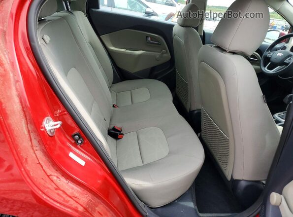 KNADM5A32H6006948 2017 KIA RIO Red Հետևի նստատեղերի տեսք