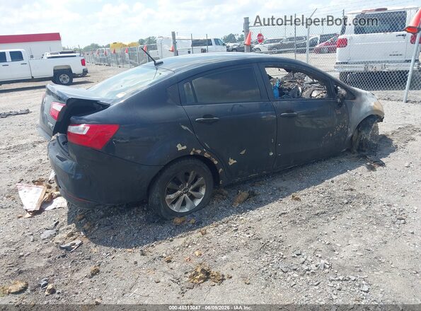 KNADN4A34G6626660 2016 KIA RIO Black Trasero derecho