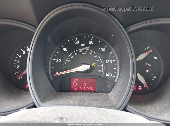 KNADN4A38G6570321 2016 KIA RIO Black Вид задніх сидінь