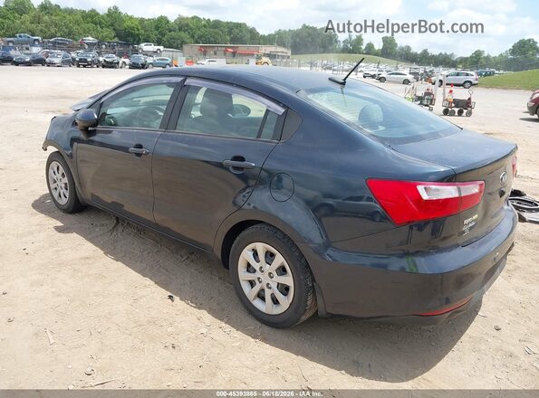 KNADN4A38G6570321 2016 KIA RIO Black Задня ліва чверть
