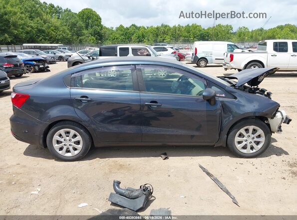 KNADN4A38G6570321 2016 KIA RIO Black Вид задньої частини салону