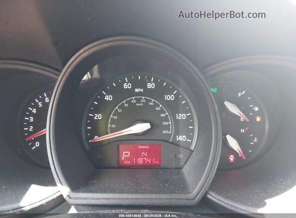KNADN4A39G6600717 2016 KIA RIO Red Вид задніх сидінь