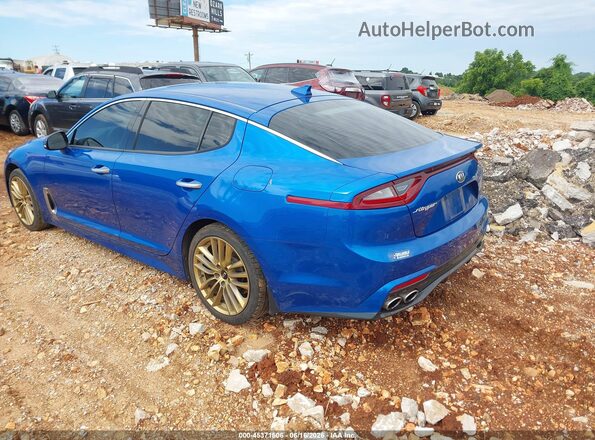 KNAE15LA2J6041214 2018 KIA STINGER Blue Задня ліва чверть